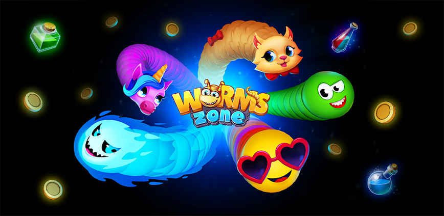 تحميل لعبة الثعبان Worms Zone مهكرة أموال غير محدودة 2025