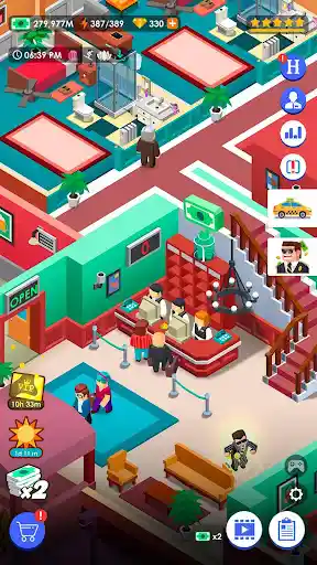 تحميل لعبة Hotel Empire Tycoon مهكرة 2026 للاندرويد أموال غير محدودة screenshot 5