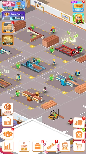 تحميل لعبة Idle Lumber Empire مهكرة 2026 للاندرويد screenshot 5