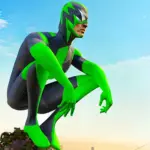 تحميل لعبة سبايدر مان الاخضر Rope Frog Ninja Hero مهكرة للاندرويد